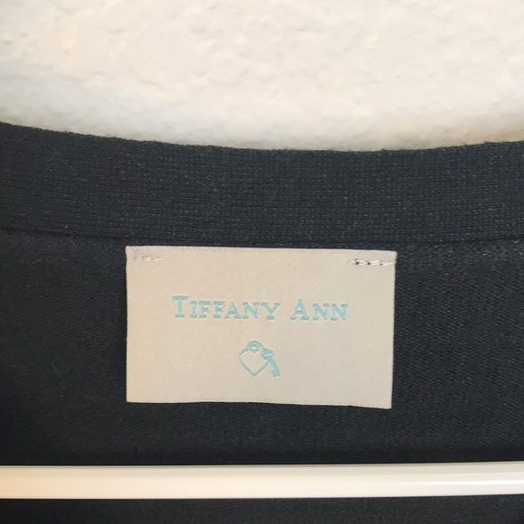 Tiffany Ann Black Embroidered Women's Sweater - Picture 3 of 3